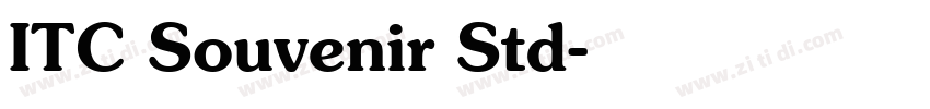 ITC Souvenir Std字体转换